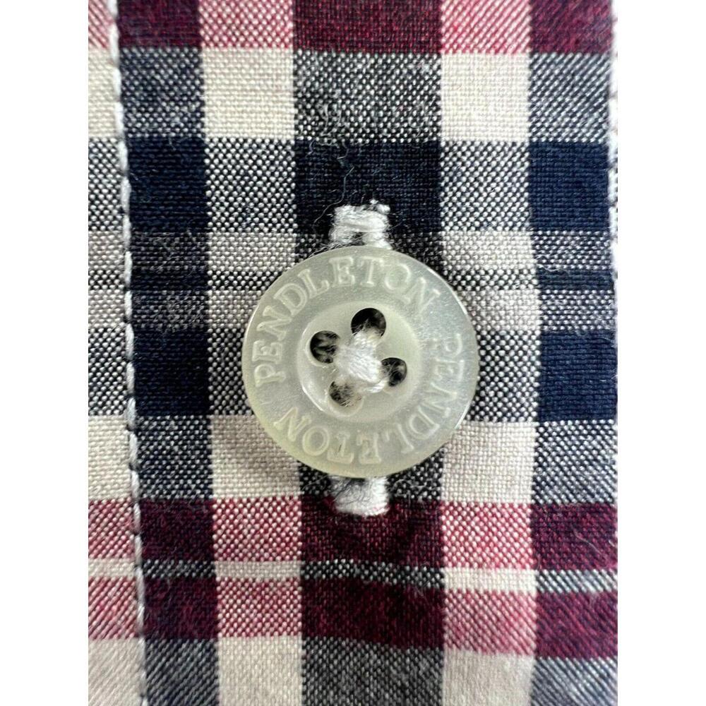 Pendleton Metro Button Down Long Sleeve Shirt Red… - image 5